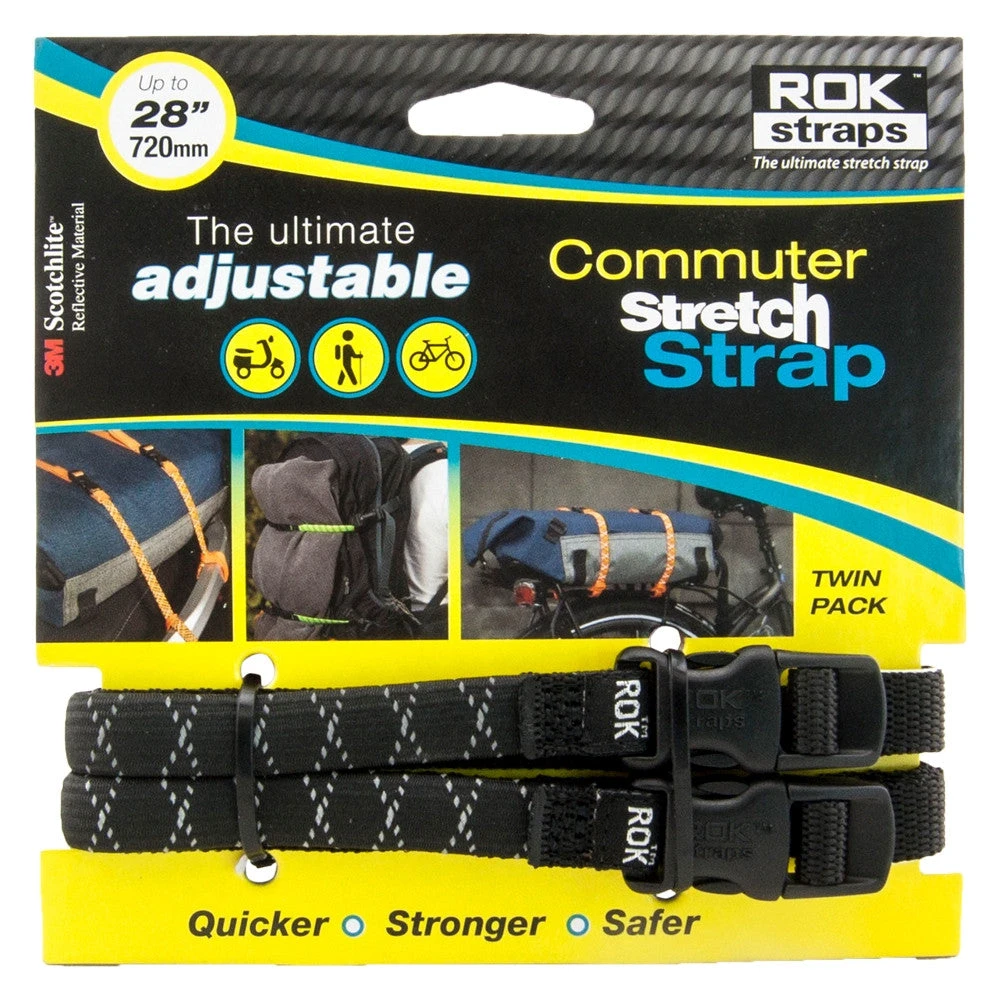 ROK Straps LD 12mm Adjustable - Black Reflective 5 ROK Straps LD 12mm Adjustable - Black Reflective - Image 3