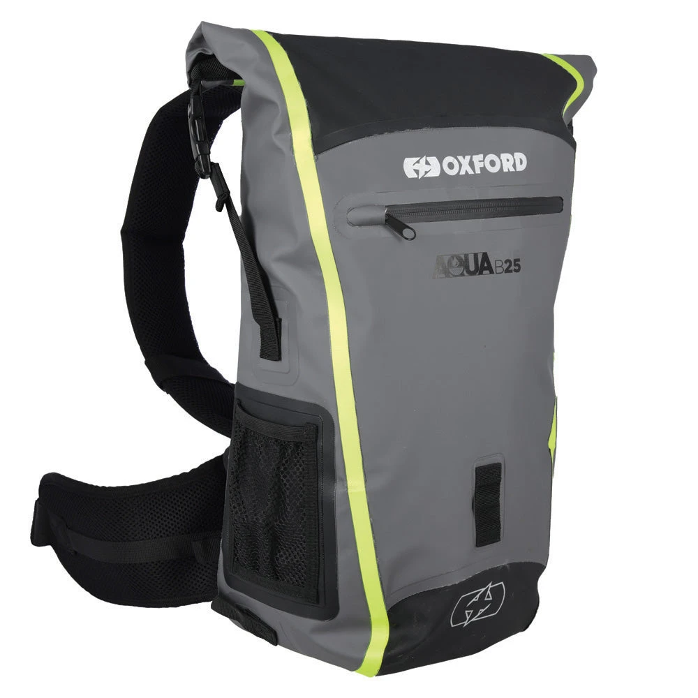 Oxford Aqua B-25 Backpack - Black Grey Fluo 4 Oxford Aqua B-25 Backpack - Black Grey Fluo - Image 2