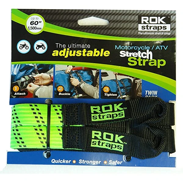 ROK Straps HD 25mm Adjustable - Green Black Stripes 4 ROK Straps HD 25mm Adjustable - Green Black Stripes - Image 2