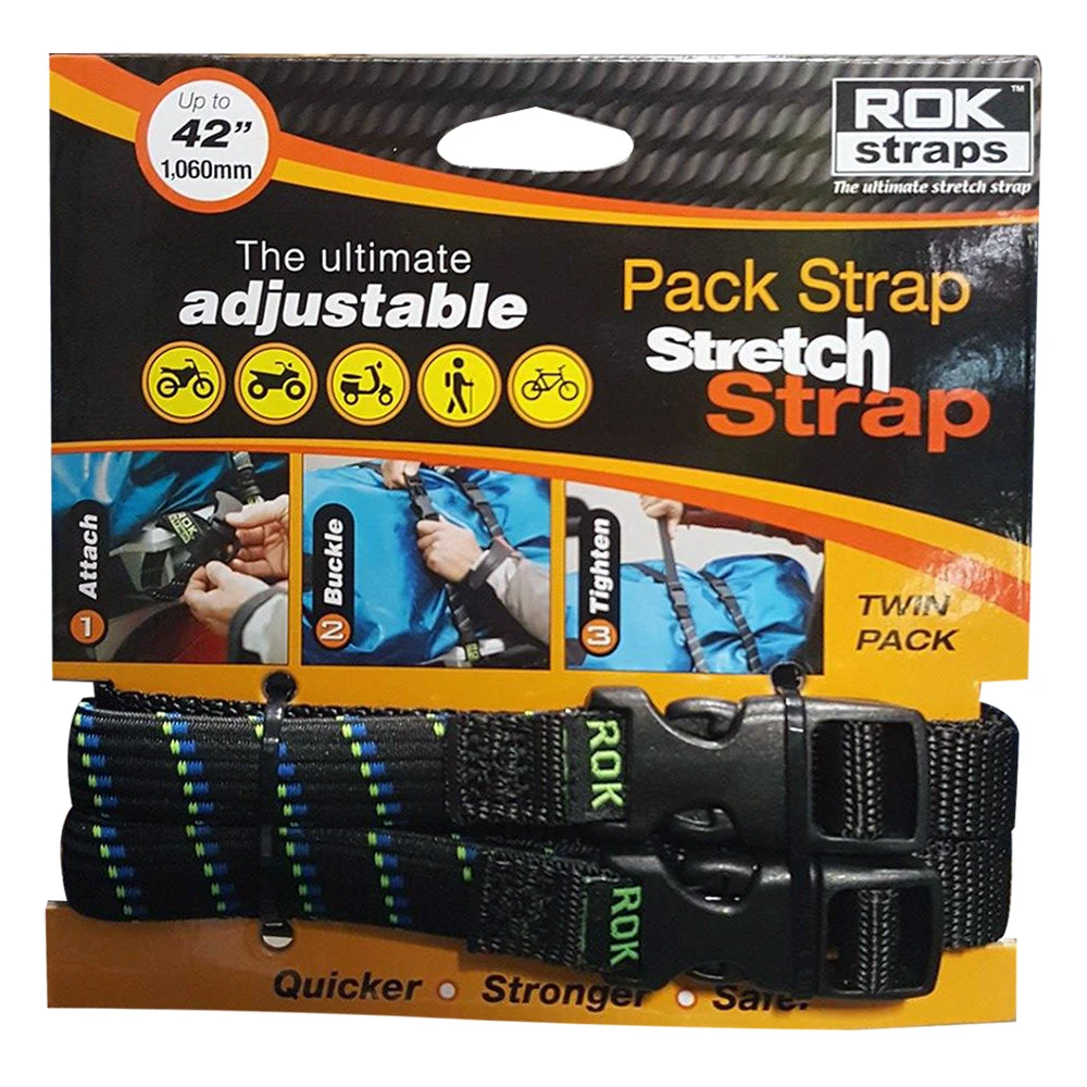 ROK Straps MD 16mm Adjustable - Black Blue Green 4 ROK Straps MD 16mm Adjustable - Black Blue Green - Image 2
