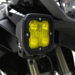 Denali D4 LED Lights Lens Kit - Selective Yellow -Highnoteperformance Store D4 Selective Yellow on bike 2000x bb627931 181c 4ca6 b482 f8d27f86ddea