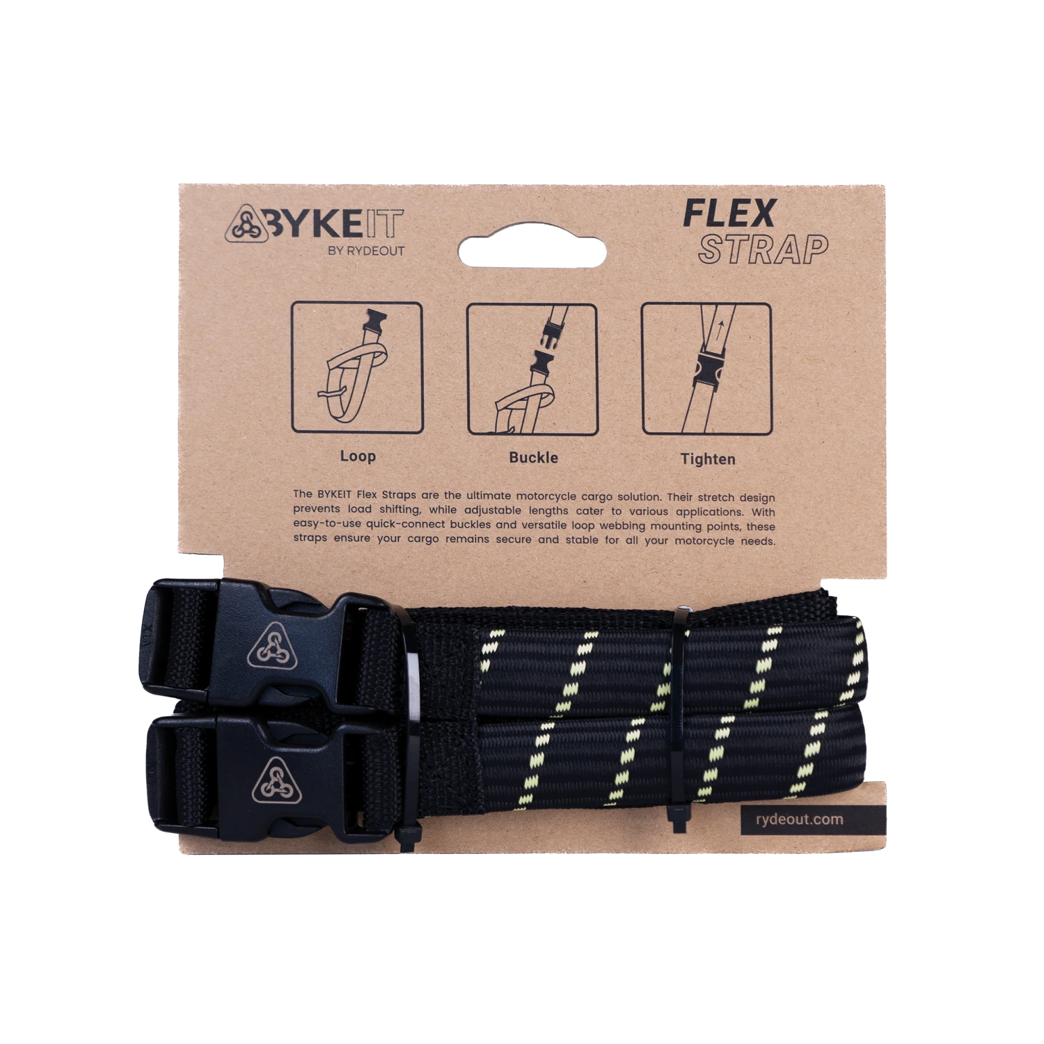 Byke IT Flex Strap - Black Fluo Green 4 Byke IT Flex Strap - Black Fluo Green - Image 2