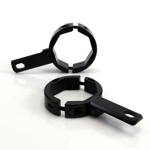 Denali Inverted Fork Tube Driving Light Mount - 50-60mm Bar Clamp-Black 3 Denali Inverted Fork Tube Driving Light Mount - 50-60mm Bar Clamp-Black